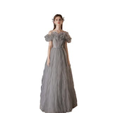 2025 New Spring Fairy Temperament Engagement High-End Design Student Art Exam Host Banquet Evening Dress Dress Dress