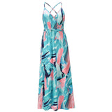 Summer Dress Women 2022 Maxi Elegant Beach Dress for Women Sexy Bohemian Floral Print Woman Dress Long Elegant