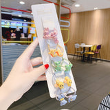 Children Cute Cartoon Fruit Elastic Hair Bands Girls Baby Lovely Rubber Bands Ponytail Holder Kids Hair