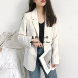 Suit Jacket Woman's New 2025 Korean Version Of Spring And Autumn Leisure Loose Net Red Autumn Suit Top British Style