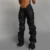 Leather Sexy Low Waist Street Shot