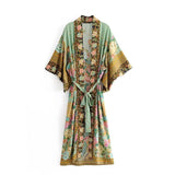 Women's Phoenix Flower Printed Sweater Cotton Jacket Coat