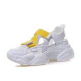 Sandals Women's Summer 2025 New Velcro Stick Soft Soles Increase Thick Bottom Hollow Breathable Old Dad