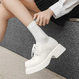 Zingj Thick Bottom Small Leather Shoes Male Fashion Joker College Style Happy Shoes Web Celebrity Belt Niche Ins Tide