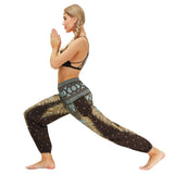 Feather Digital Printed Leisure Yoga Dance Lightweight
