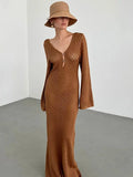 Summer Beach Dress Solid Color Sexy
