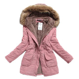 New Winter Women Jacket Medium-long Thicken Outwear Hooded Wadded Coat Slim Parka Cotton-padded Jacket