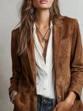 Women's Women's Jacket Elegance Elegant Vintage Single-Drace Women's