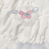 Japanese Fashion Sweet Ruffled Women Skirts Y2k Aesthetic A-line Pleated Mini Skirt High Waist Slim Streetwear Mujer