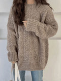 Cable Knit Jumper Sweater- Outfit