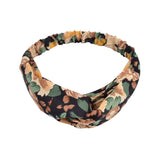 Women Girls Summer Bohemian Hair Bands Print Headbands Vintage Cross Turban Bandage Bandanas Hairbands Hair