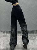 Women Loose Vintage Pants Girl Fashion Harajuku Baggy Jeans Casual Funny Clothing Ins Gothic Trousers Summer Straight