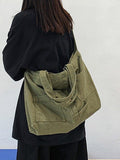 Vintage Wash Large Shoulder Bag- Outfit