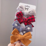 2021 New Leopard Print Hair Clips For Cute Girls BB Boutique Hairpins Bowknot Barrettes Headwear Kids Hair
