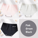 Seamless Panty Set Underwear Female Letter Comfortable Intimates Fashion Female Low-Rise Briefs Ice Silk Lingerie Drop