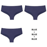 3Pcs/Lot Seamless Panty Set Underwear Female Comfort Intimates Fashion Low-Rise Briefs Panties Women Sexy