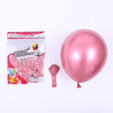 5/10/12inch Glossy Metal Pearl Latex Balloons Thick Chrome Metallic Colors helium Air Balls Globos Birthday Party