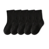 Pairs/lot 1 to 12 Years Classical Pure Color Children's Socks Black White Socks For Students Spring Autumn Winter