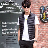 Autumn And Winter Men's Down Jacket Vest Men's Korean Version Light Down Vest Large Size Coat Tide-Outfit