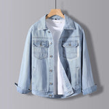 Men's Denim Jacket Trend Tide Brand 2021 Spring and Autumn Loose Jacket Men's Large Size Denim Jacket