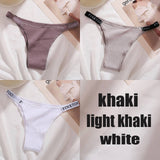 Panties Cotton Briefs Female Underpants Sexy Thong Pantys Underwear Solid Color Intimates Lingerie For Women