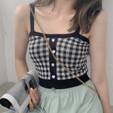 Fashion Women's Club Tank Tops Solid V neck Letter Sleevless Camisoles Tube Crop Top Bralette Sexy Ladies Summer