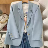 Zingj Jacket Female Spring New Korean Version Classic Two Buckle Temperament Orange Loose Casual Web Celebrity Small Suit
