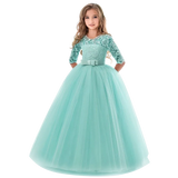 Unicorn Cosplay Girl Dress Party Elegant Flower Lace Long Tutu Formal Ball Gown Princess Baby Dresses 5 7 8 12 14