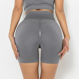 Shorts Women Summer Seamless Cycling Shorts Butt Lifting Yoga Shorts Workout High Waist Tummy Control Ruched Booty