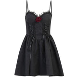 Summer New Hot Girls Sexy Lace Halter Dress Women's Fashion Jacquard Dress