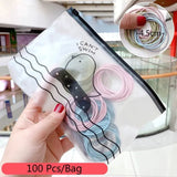 Pcs/Bag Children Cute Candy Random Solid Elastic Hair Bands Girls Lovely Srunchies Rubber Bands Kid Hair