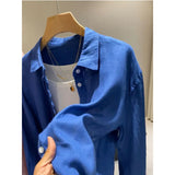 White Linen Shirt Women's Summer Thin Loose Temperament Old Money Cotton Linen Shirt Sunscreen