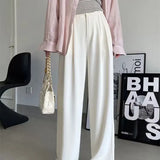 Zingj Wide-Leg Pants Women Spring And Fall 2024 New Casual Pants High-Waist Suit Pants Small Pants