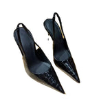Sister Wind High Heels 2025 New Daily Fine Heel Tip Light Mouth After The Empty Elegant Single