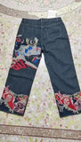 Zingj Y2K Jeans Street Clothing Original Hip-Hop Vintage Neo-Gothic Baggy Jeans 1215-0-Outfit