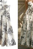 Print Halter Long Dress Women Off Shoulder Corset Dress Woman Backless Sexy Summer Dresses Elegant Party Dresses For