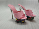 Zingj Patent Leather 15Cm Special High Heels With Sexy Waterproof Platform Hate Day Superb High Slippers Female