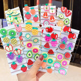 New Girls Cute Cartoon Fruits Elastic Hair Bands Kids Ponytail Holder Scrunchie Rubber Band Fashion Hair