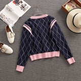 Two Piece Set Women Autumn Clothing Set Casual Long Sleeve Sweater Cardigan + Wide Leg Long Pants Suits Trousers