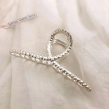 Women Elegant Gold Silver Hollow Geometric Metal Hair Claws Vintage Hair Clips Headband Hairpins Fashion Hair