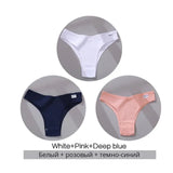 Cotton Brazilian Women's Panties V Waist G-String Underwear Women T Back Underpants Intimate Lingerie Women's