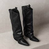 Pointed High-Heeling Trouser Boots Women 2025 Autumn And Winter New Rough And Knight Boots Can Not Match Knee