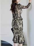 Sexy Sister-In-Law Two Sets Of 2025 Korean Version Of The Dress Fashion Bag Fishtail Skirt