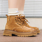 Zingj Boots Casual Desert Work Boots Men Fashion