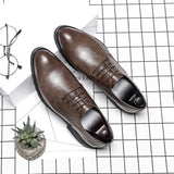 Zingj Men's Shoes Large Size British Formal Shoes 45 46 Men's Shoes