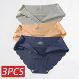 Seamless Silk Panties Women Underwear Sexy Female Underpants Briefs Woman Lingerie Underwear Ice Silk