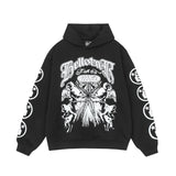 High Street Ins Minority Retro Print Letters Loose Hooded Sweaters For Men And Women In Autumn And