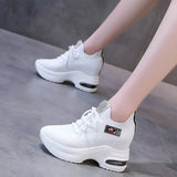 Increased Thick Platform Sneakers Lightweight Mesh Breathable Recreational Running Shoes In 2025 Fall New Women's Shoes