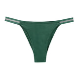 Women Luxury Sexy Panties Low-waist Underwear Thong Female G String Breathable Lingerie Temptation Solid Color