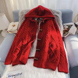 twist sweater coat autumn and winter 2021 new women's loose outer wear lazy knitted